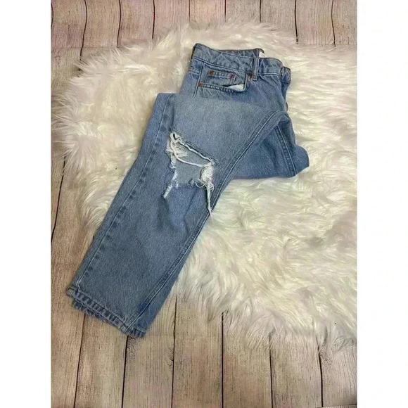 TopShop Mom Jeans Light Wash Size 28 - Picture 1 of 8